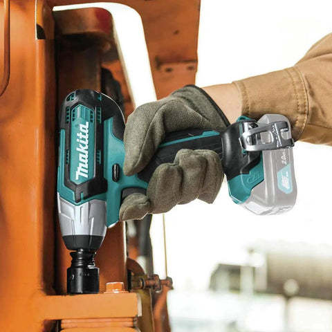 Using 12V Max CXT Impact Wrench 3/8 Inch Drive for automotive work, ultra compact at 6-3/8 inches, weighs just 2.3 lbs, tiny but mighty