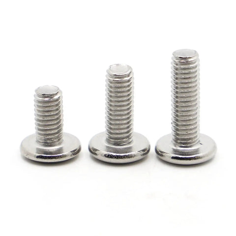 Beefy Stainless Steel Socket Cap Screws Set 304 Hex Flat Head Rivet Bolts M3 Through M8 16mm Length Corrosion Resistant Multi Size Pack 5 20 Pieces