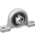 HiPicco pillow block bearing, flange-mounted, 12mm bore, zinc alloy housing, front view