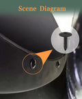 Close-up scene diagram showing Hardcore Thirty Pack Fender Liner Screws Plus Splash Guard Bolts installed on vehicle fender.