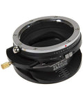 TLT ROKR Tilt Shift Lens Mount Adapter For Canon EF Lenses To Fujifilm X Series Mirrorless Cameras With 20mm Shift And 10 Degree Tilt Plus 360 Degree Rotation For Precise Control And Vintage Lens Life, black metal side view
