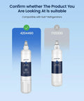 Replacement Water Filter And Air Purification Cartridge Combo Pack For Sub Zero 4204490 And 4290510 Water Filter comparison image