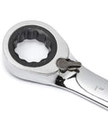 Close-up of the 72 tooth box end of 12 Point Reversible Ratcheting Combination Wrench 15/16 Inch Slim Profile Box End With Quick Action Mechanism