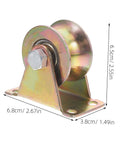 Two Pack Heavy Duty Track Pulleys Wear-Resistant Wheels For Sliding Doors And Industrial Use Easy Install And Low Maintenance
