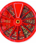 250 Piece Repair Screw Set With Revolving Organizer For Glasses Sunglasses Watches And More Assorted Tiny Screws