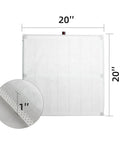 Front view of 20x20x1 Air Filter For Furnace And AC MERV 13 Electrostatic Nanofiber Pet Friendly High Efficiency 8 Pack