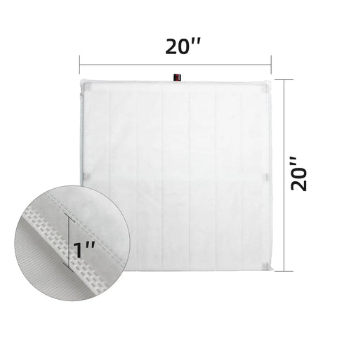 Front view of 20x20x1 Air Filter For Furnace And AC MERV 13 Electrostatic Nanofiber Pet Friendly High Efficiency 8 Pack