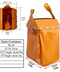 Chain Bag Container For Overhead Manual Bridge Hoist Crane Chain Storage Keeps Chains Clean Tangle Free Waterproof PVC Mesh