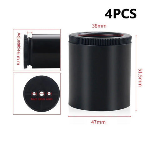 Adjustable Sofa And Cabinet Feet 4 Pack Heavy Duty Lift Legs 30mm To 55mm Height ABS Round Riser size details
