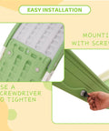 Built Tough Toddler Couch Slide For Bedroom And Family Room Safe Hdpe Indoor Play Ramp with installation screws and screwdriver.