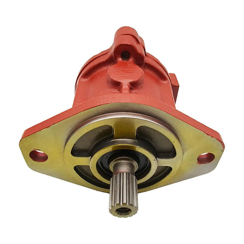 Heavy Duty Hydraulic Fan Motor Pump Y1433-0000 SMSF18 14531612 Replacement for EC460B EC360B Excavator, red housing, front view.