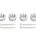 Beefy Tie Rod End Kit For Grizzly 350 400 450 4X4 Bruin 350 Wolverine 350 450 Kodiak 400 450, Heavy Duty Steering Upgrade For ATV And UTV, Easy Install, Precise Fit, Durable Ball Joints, All In One Replacement, 4 chrome nuts and cotter pins