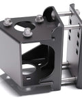 Front view of Universal Trailer Tongue Jack Relocation Kit With Bolt On Bracket For 3 Bolt And A Frame Jacks No Weld Install