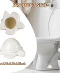 Whimsical Sea Turtle Ceramic Toilet Bolt Caps For Standard Toilets White Finish Decorative Coastal Decor Cute Cool Screw Covers That Replace Toilet Bolt Caps And Keep The Lid Operation Smooth And Stylish