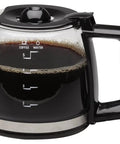 5 Cup Replacement Glass Carafe with drip-resistant pour spout, ergonomic handle, clear measurements for Mini Drip Coffee Makers