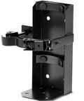 Heavy Duty Fire Extinguisher Wall Mount Bracket For Home Car Truck And Boat Fits 5 Lb Dry Extinguisher Rock Solid Metal Holder Easy Install Secure Wall Mounted Fire Safety Bracket Black front view