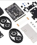 Sick Diy Mini Sumo Robot Platform Kit For Arduino Builders featuring chassis, sensors, and wheels for competitive robot battles.
