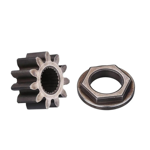 Heavy Duty Replacement Steering Shaft Pinion Gear And Bushing Kit For MTD Toro Cub Cadet Lawn Tractor, includes durable hex bushing.