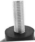 Close-up of threaded metal core with rubber bumper on Heavy Duty Leveling Feet For Tables And Machinery Adjustable Legs Built Tough.