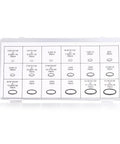 270 Piece Compressor O Ring Set With 18 Sizes For Car AC System Pro Grade Rubber Seals in storage case view