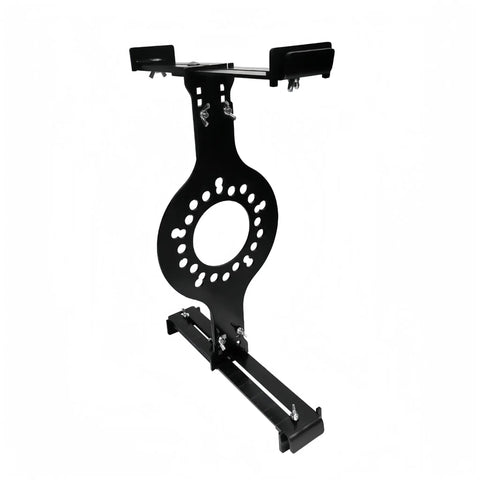 Hella Tight Stance Wheel Fitment Checker Tool For 5 Lug Rims Measures Backspacing And Rim Clearance On 14 To 20 Inch Wheels, black steel tool.