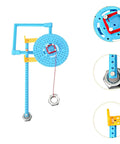 Hands On Pendulum Physics Kit for Kids and Curious Learners - Mechanical STEM Building Set with blue and yellow PP plastic parts