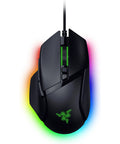 Basilisk V3 35K Wired Ergonomic Gaming Mouse With HyperScroll Tilt Wheel, vibrant Chroma RGB lighting, designed for precision gaming.