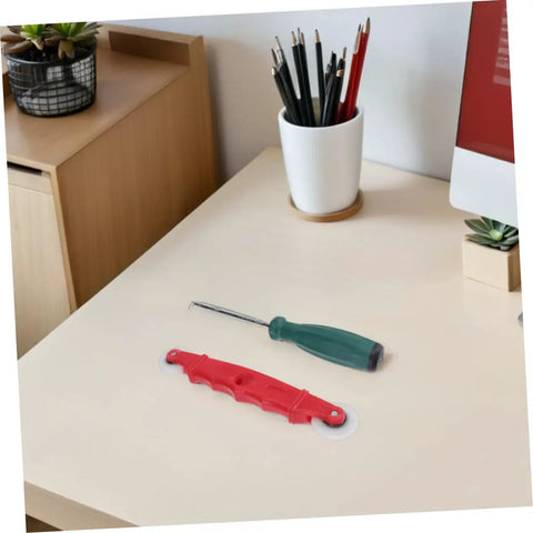 4 Piece Screen Rolling Tool Spline Roller With Bearing Wheel For Window And Door Repairs on a desk