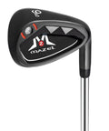 Men's 9-Piece Golf Iron Set With Steel Shafts For Right-Handed Players, close-up of hollow-body iron head design