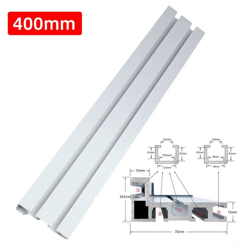 400mm Aluminum Miter Track T Slot Sliding Bracket For Router Table Fence CNC Saw Workbench Jig Fixture Part DIY Woodworking