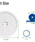 Replacement Pool Cleaner Kit For Polaris 180 And 280 product sizes with detailed measurements for wheels and components.