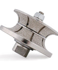 Diamond Router Bit 1-1/4 Inch Full Bullnose Profiler Wheel Vacuum Brazed For Granite Concrete Marble Stone 5/8-11 Thread
