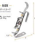 Ultimate TIG Wire Feeder Tool With Magnetic Base And Heat Shield For Alloy Filler Rods, size dimensions 17x1.3x7 cm, 70g weight