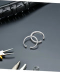 5 Piece Stainless Steel Snap Rings Kit Internal External Circlips Retaining Rings Assortment For DIY And Professional Use
