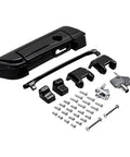 Harley Touring Trunk Lid Latch Cover Kit Billet Zinc Alloy Black With Keyhole For Stock Lock Direct Replacement Kit