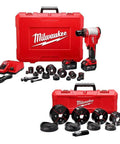 18V Cordless Knockout Tool Kit With Die Set, Force Logic Hydraulic Pump Delivers Up To 10 Tons, 1/2 In To 4 In Capacity