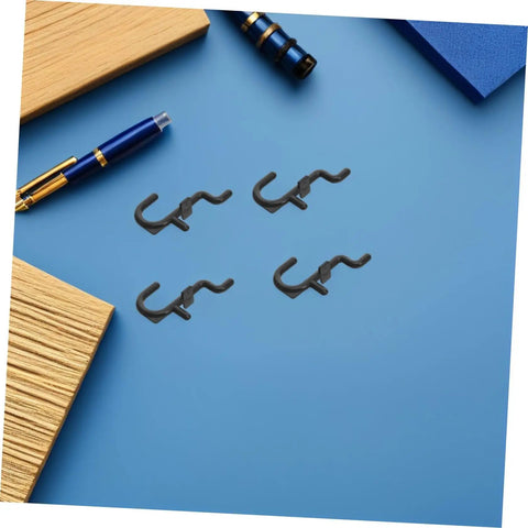 Ultimate Pegboard Hooks Set For Garage Wall Organization, Movable Layout To Fit Hand Tools And Small Gear, Universal Tool Hangers For Home And Shop, Flexible Pegboard Rack System For Kitchen Studio And Retail Displays black plastic hooks on blue board