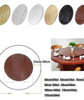 Gigantic Lazy Susan Turntable For Dining Tables 20 Inch Wooden Rotating Serving Tray Black Round Organizer For Kitchen Use Perfect For Parties And Gatherings