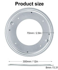 Kick Up Your Storage Game With This 8 Pack Of 12 Inch Lazy Susan Bearing Plates delivering product size details.