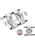 Heavy Duty Bearing Splitter And Bearing Separator Tool For Auto Maintenance Pro Grade Alloy Steel Accessory With Angled Edges And Even Pressure For Easy Gear Or Bearing Removal 1 Inch showing dimensions and features