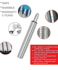 Tall Gas Lift Cylinder Replacement For Drafting Chairs And Bar Stools Heavy Duty Hydraulic Pneumatic Piston with details shown