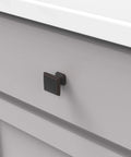 Bridges Collection Oil Rubbed Bronze Cabinet Knob One And One Quarter Inch Square For Kitchen Cabinets And Cupboards 1 Pack Installed