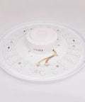 Back view of 24W LED Ceiling Light with Bluetooth Speaker and RGB Color Changing Glow, showing internal wiring and components