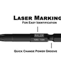 Laser marked T30H bit of Security TORX Bit Set For Impact Drivers, 2 Inch S2 Steel Bits With Manganese Phosphate Coating.