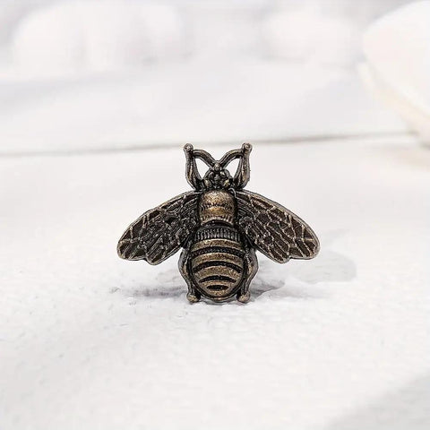 6 Vintage Bee Cabinet Pulls Set Antique Polished Beehive Drawer Handles For Home Decor And Kitchen Cabinets Retro Furniture Knobs Hardware
