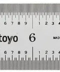 12x300mm Steel Rule With Dual Scale Inch And Millimeter Readings, One Fiftieth Inch And One Hundredth Inch Readings, 0.5mm Graduation, Three Sixty Fourth Inch Thick, One Inch Wide, Satin Chrome Finish For Precision Machining Metalworking And Carpentry, Mitutoyo rule