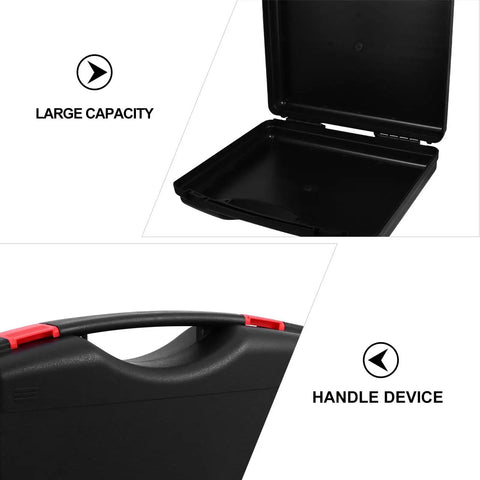 Badass Portable Plastic Tool Case With Slide Out Drawers And Heavy Duty Carry Handle For Technicians Gear Sorting High Capacity Foldable Jobsite Hauler Durable Workbox with large capacity and ergonomic handle.