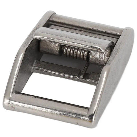Beefy Heavy Duty 316 Stainless Steel Cam Buckles 2 Pack Adjustable Lock Sliders For 1.06 Inch Webbing Quick Release Fasteners Replacement 1763 Pounds Load Capacity