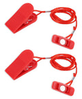 Two Pack Universal Treadmill Magnet Safety Keys with Rectangular Magnetic Emergency Stop Switch for Most Treadmills and Running Machines