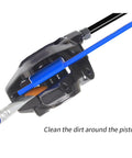 Bike Brake Caliper Piston Cleaning Tool Dope 3D Printed Polymer Piston Cleaner For Dust Oil Buildup Removal in use on brake piston